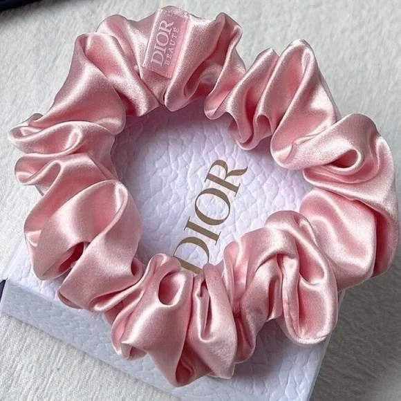 Dior Accessories Christian Dior Silk Hair Scrunchie In